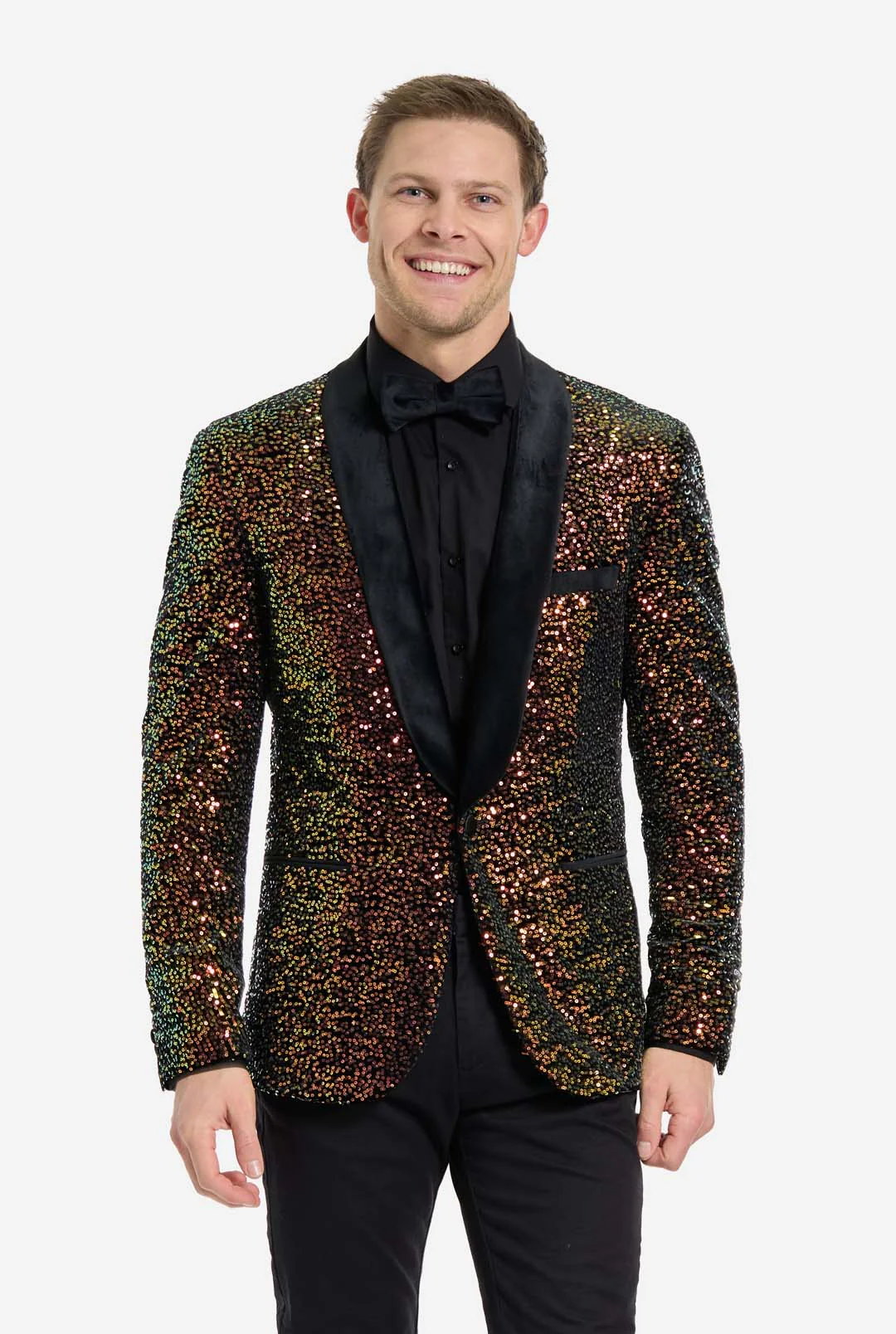 Dinner Jacket - Amber Sequins | Sequin blazer - Image 7