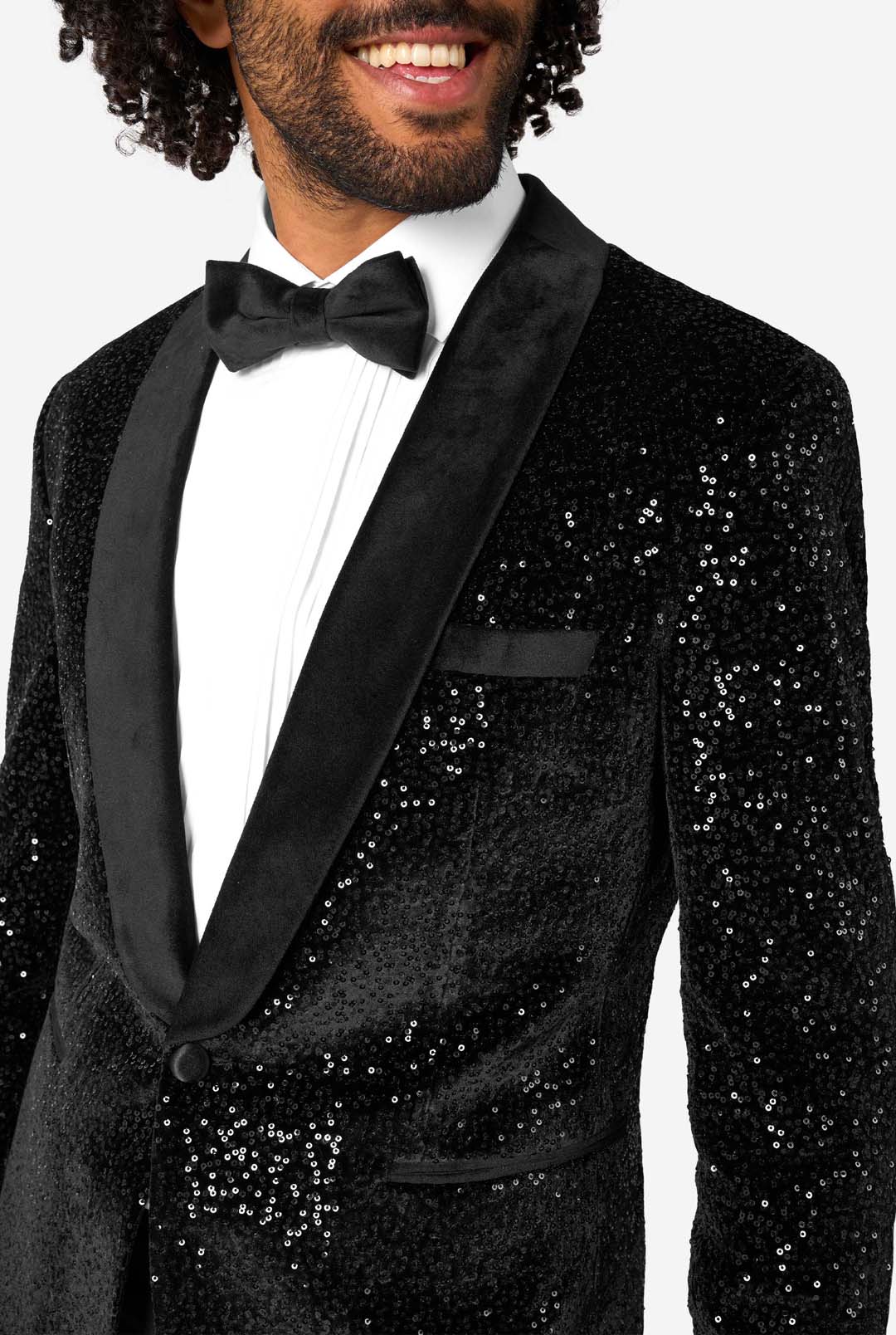 Dinner Jacket - Black Sequins - Image 6